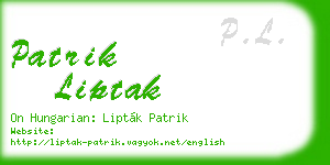 patrik liptak business card